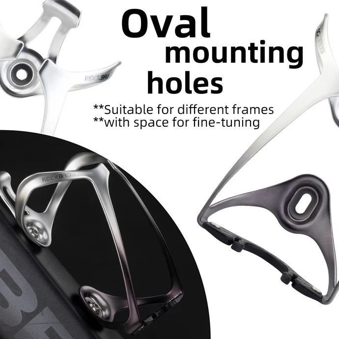 Флягодержатель Rockbrosс замком для установки обычной магазинной бутылки. Серебристый. арт. RB_31210