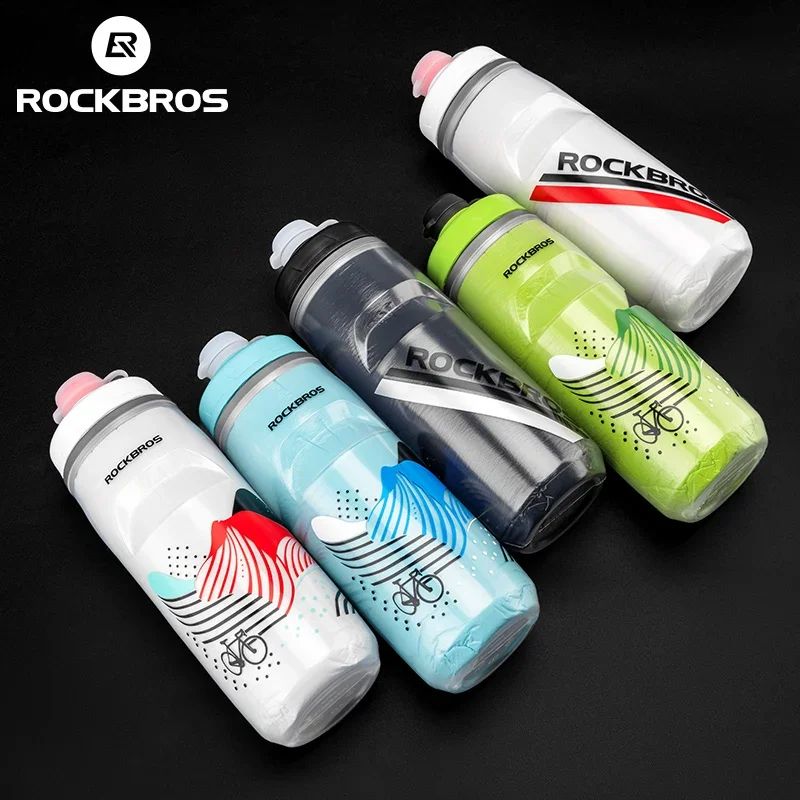Велофляга ROCKBROS термос 620 мл; бело-красный