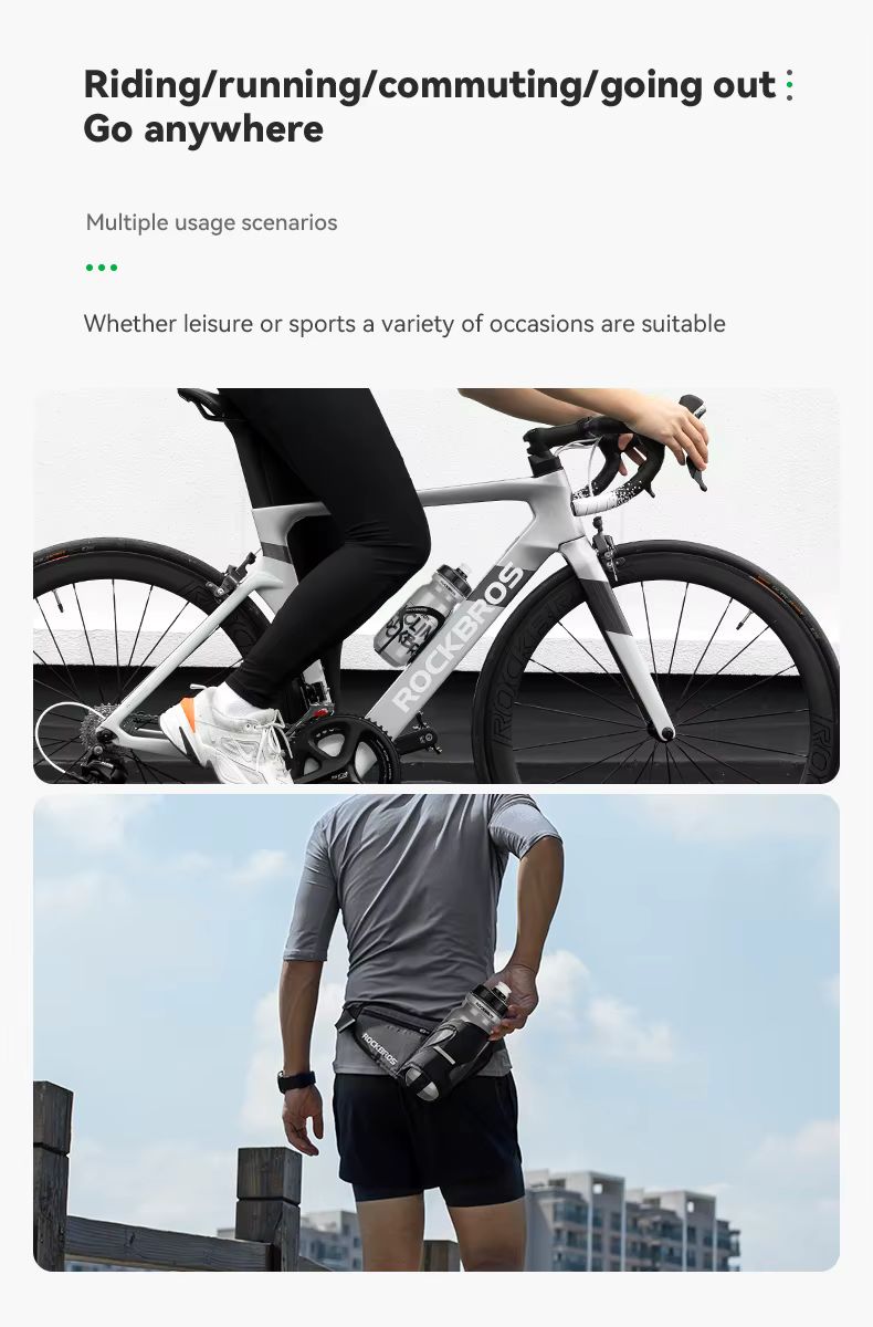 Велофляга Rockbros прозрачная черная 600мл со съёмным колпачком. арт. RB_35210068002