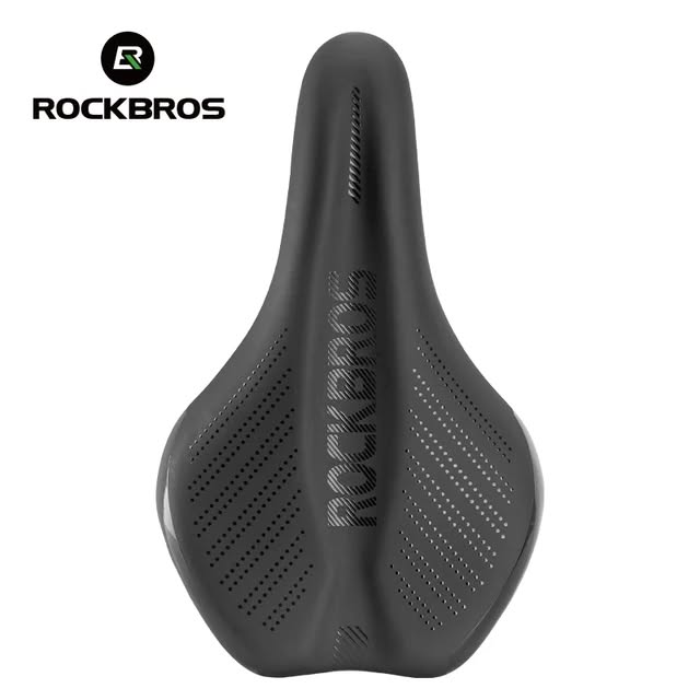 Седло велосипедное ROCKBROS комфортное, 260x160x50 мм; черный