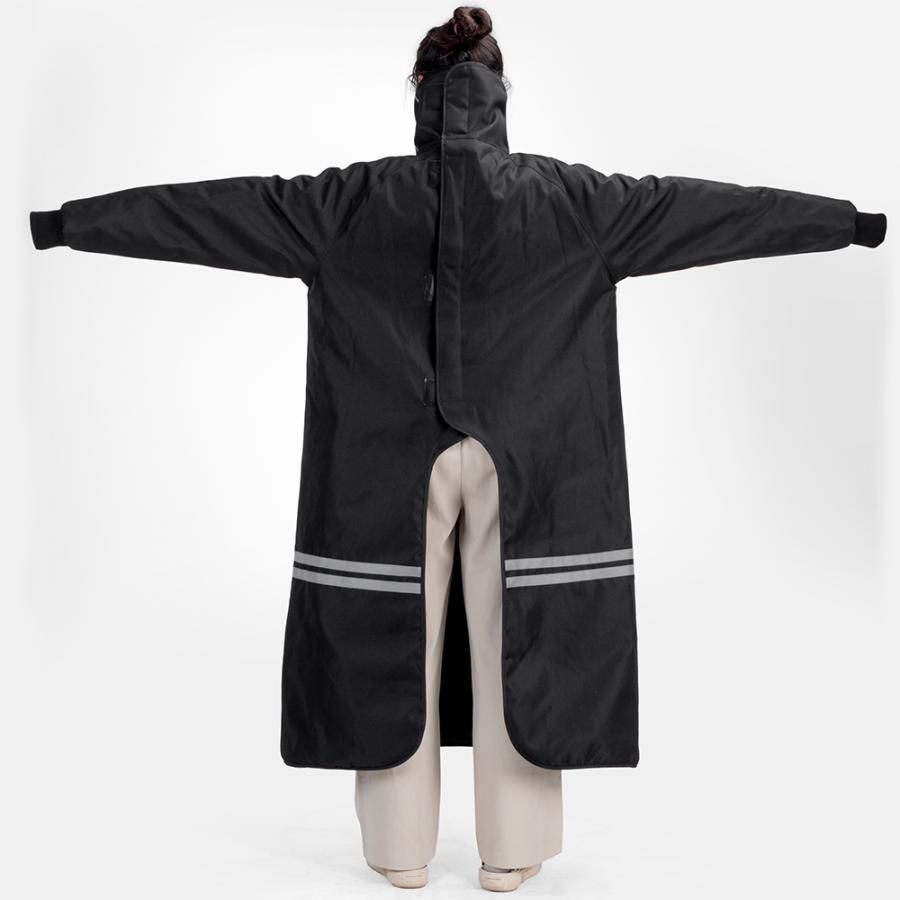 Плащ утепленный с варежками на руль ROCKBROS