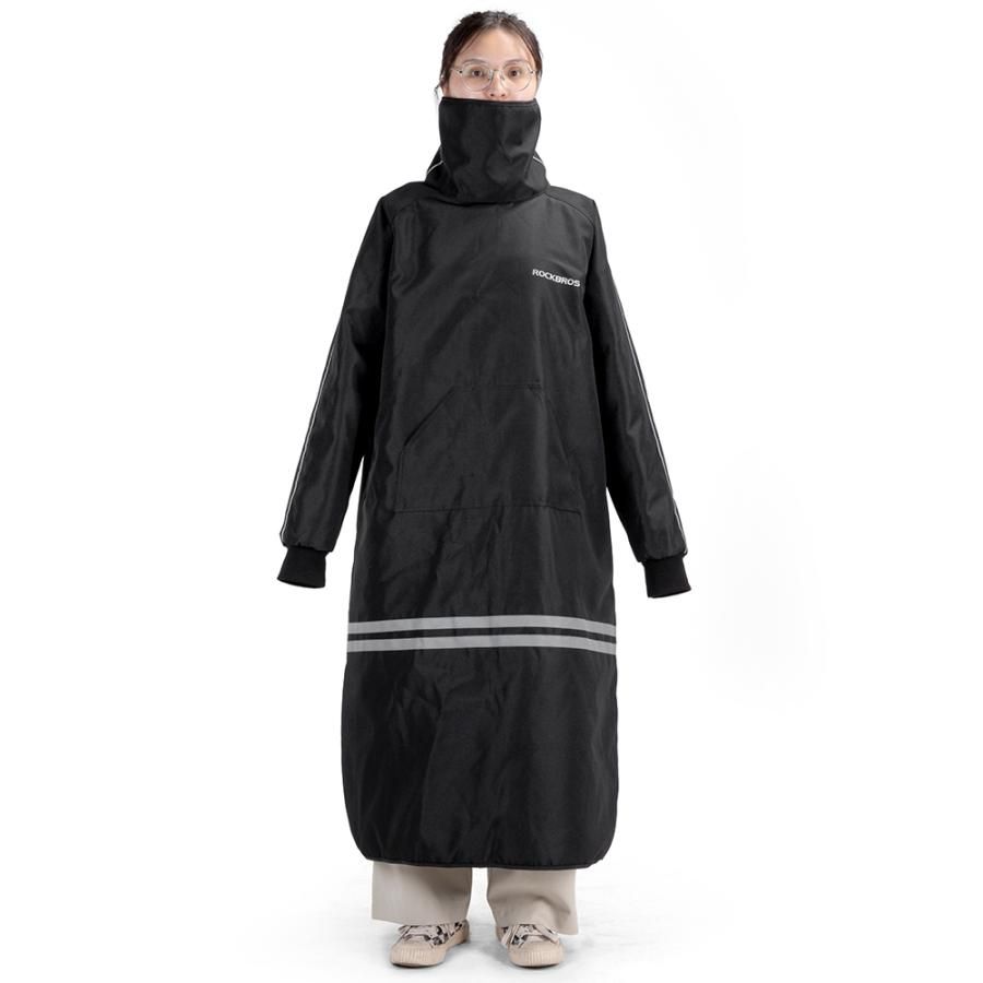 Плащ утепленный с варежками на руль ROCKBROS