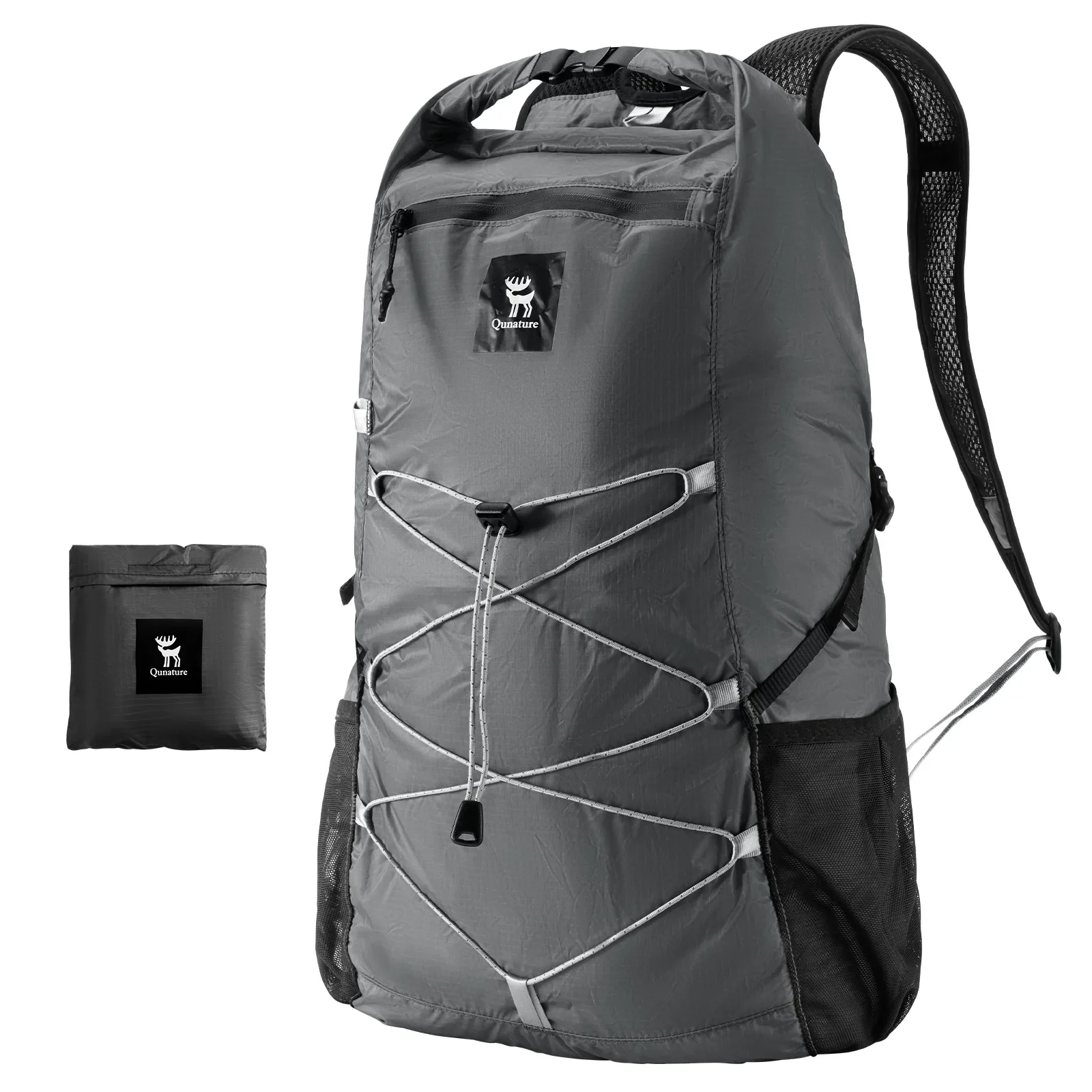Рюкзак Qunature H49 складной, объем 20 л, 130 г; черный