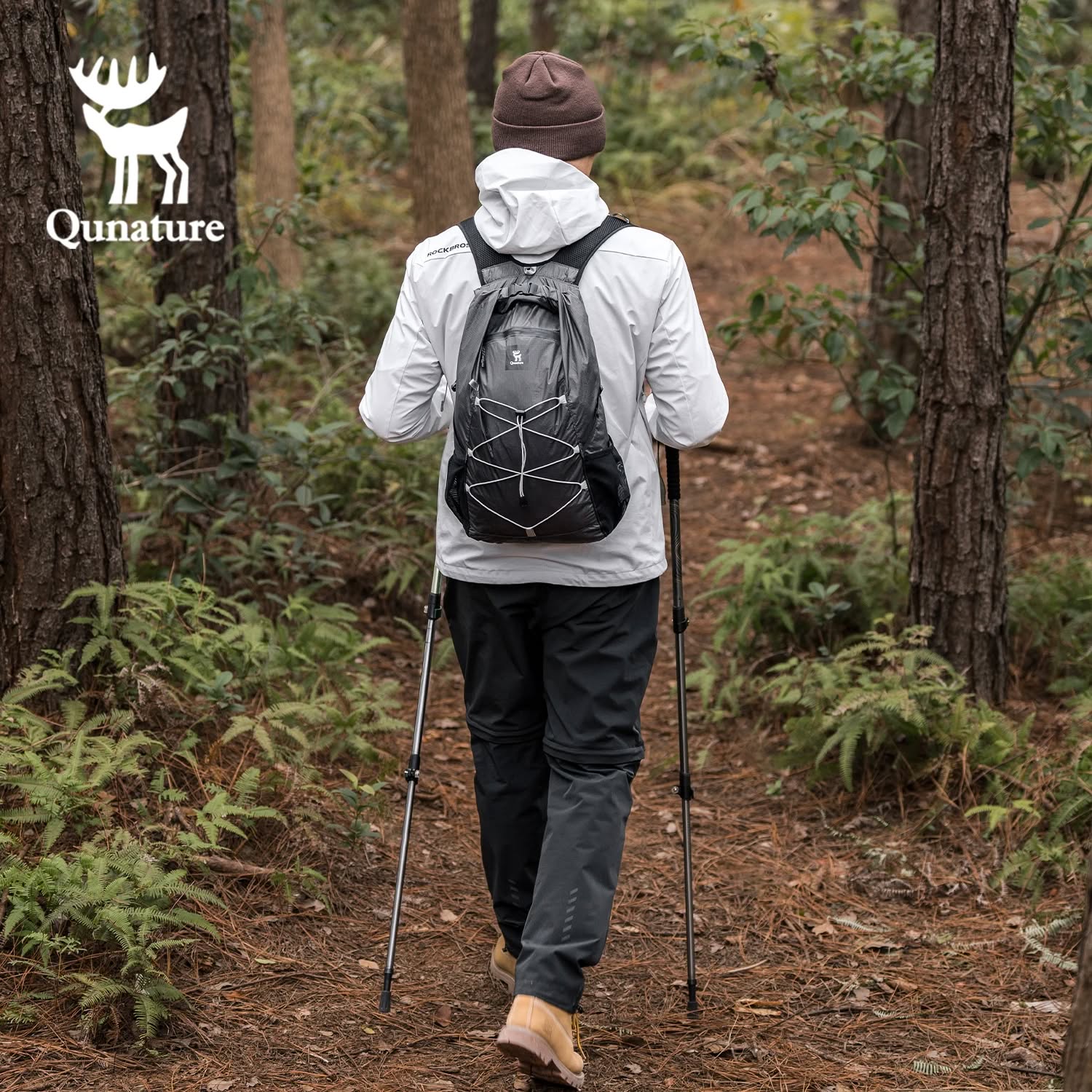 Рюкзак Qunature H49 складной, объем 20 л, 130 г; черный