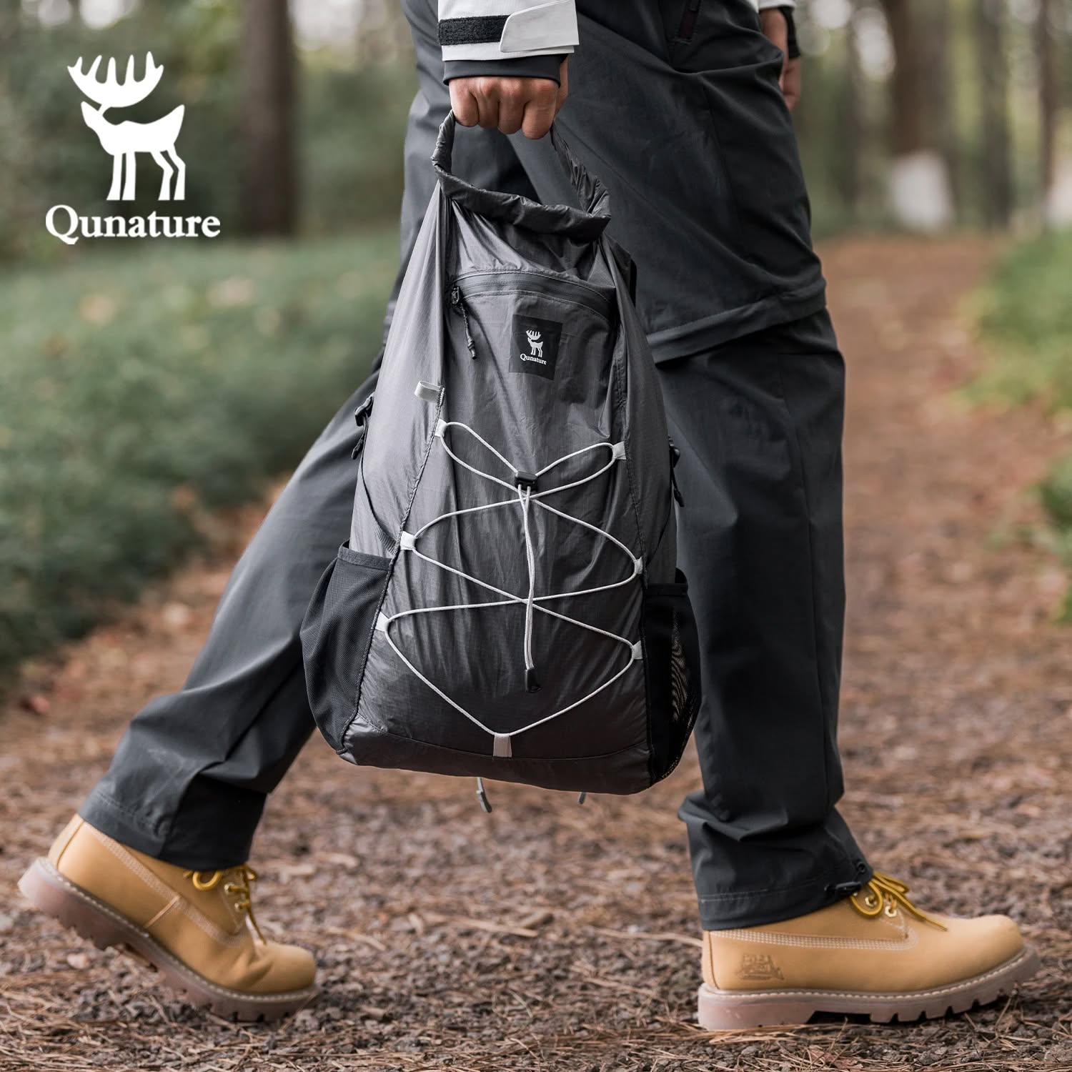 Рюкзак Qunature H49 складной, объем 20 л, 130 г; черный