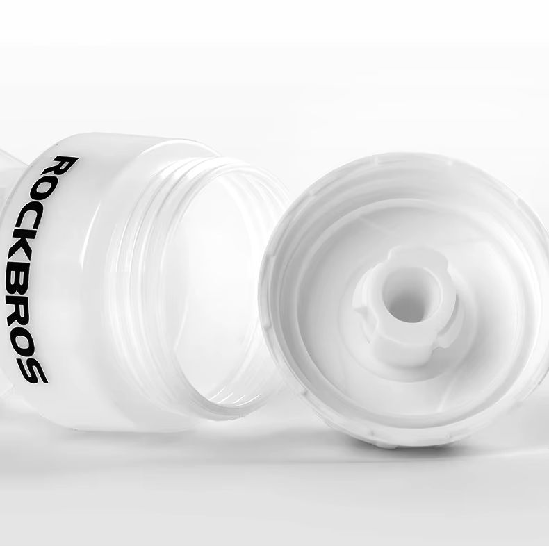 Велофляга Rockbros прозрачная белая 750мл со съёмным колпачком. арт. RB_DCBT69C