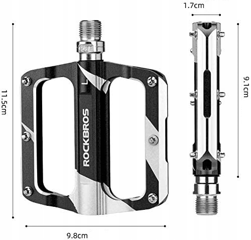 Педали ROCKBROS K306 платфирмы, алюминий; черный
