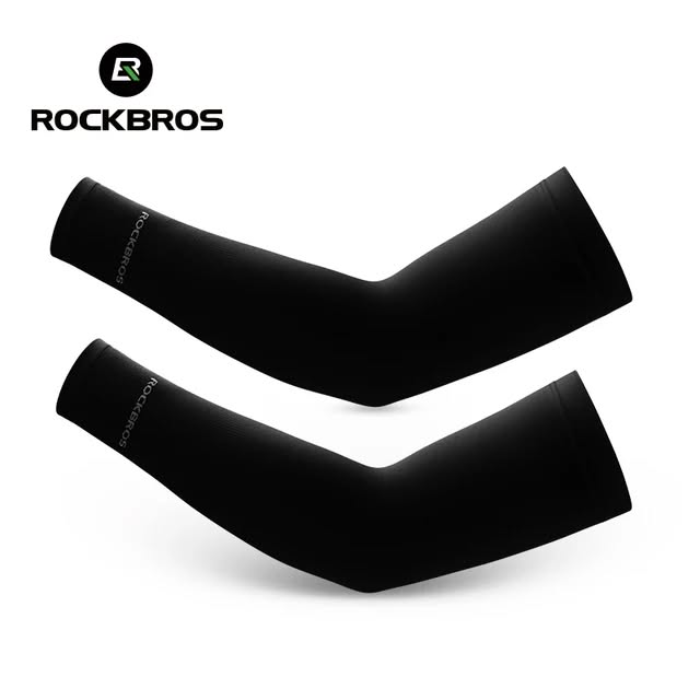 Нарукавники ROCKBROS XT9002 Ice Silk суперэластичные; черный, универсальный размер