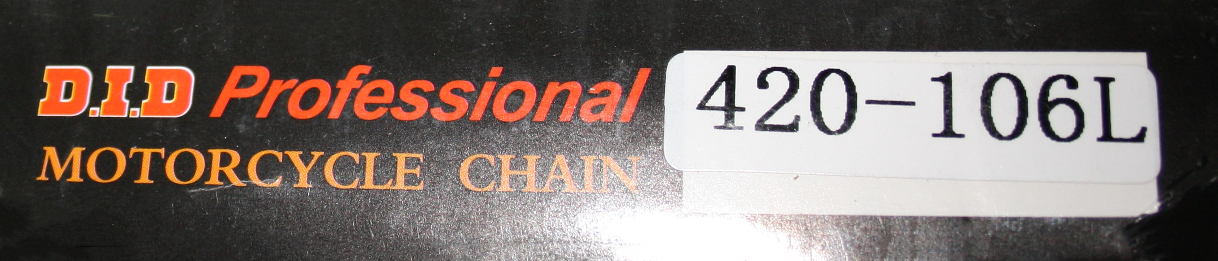 Цепь 420x106L без сальника DID (Black & Black)