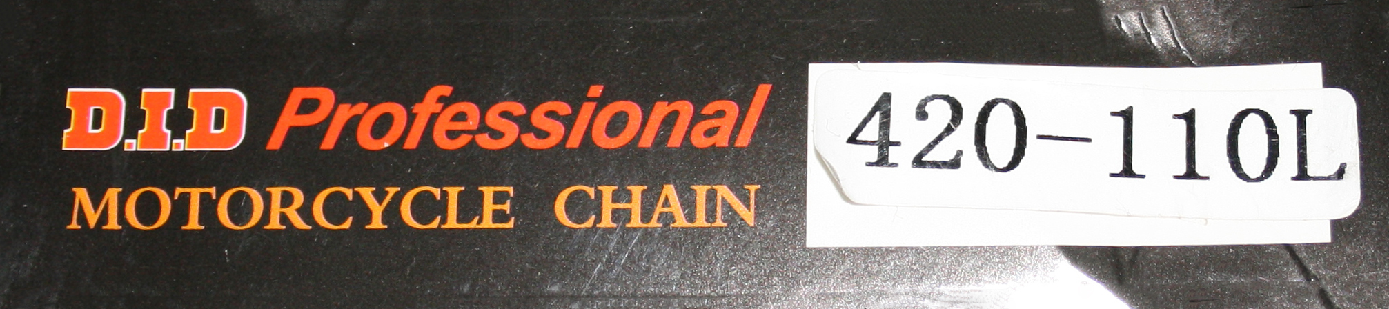 Цепь 420x110L без сальника DID (Black & Black)