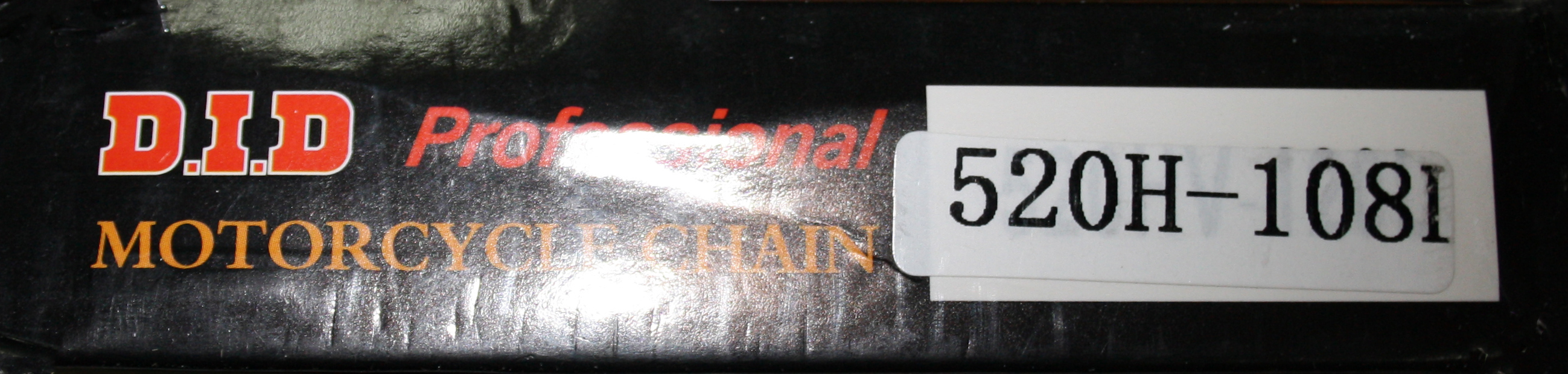 Цепь 520x108L без сальника DID (Black & Black)