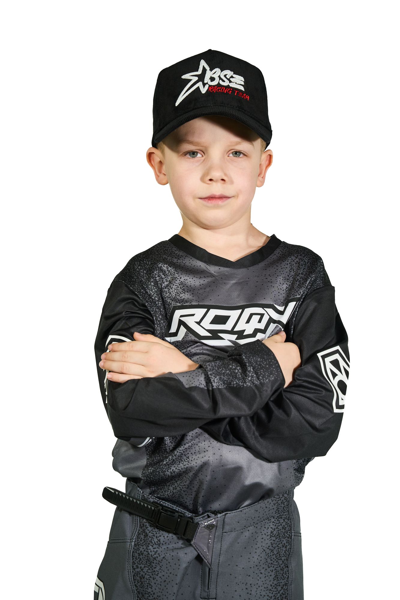 Джерси мотокросс/эндуро ROQVI SOVEREIGN KIDS черный/серый