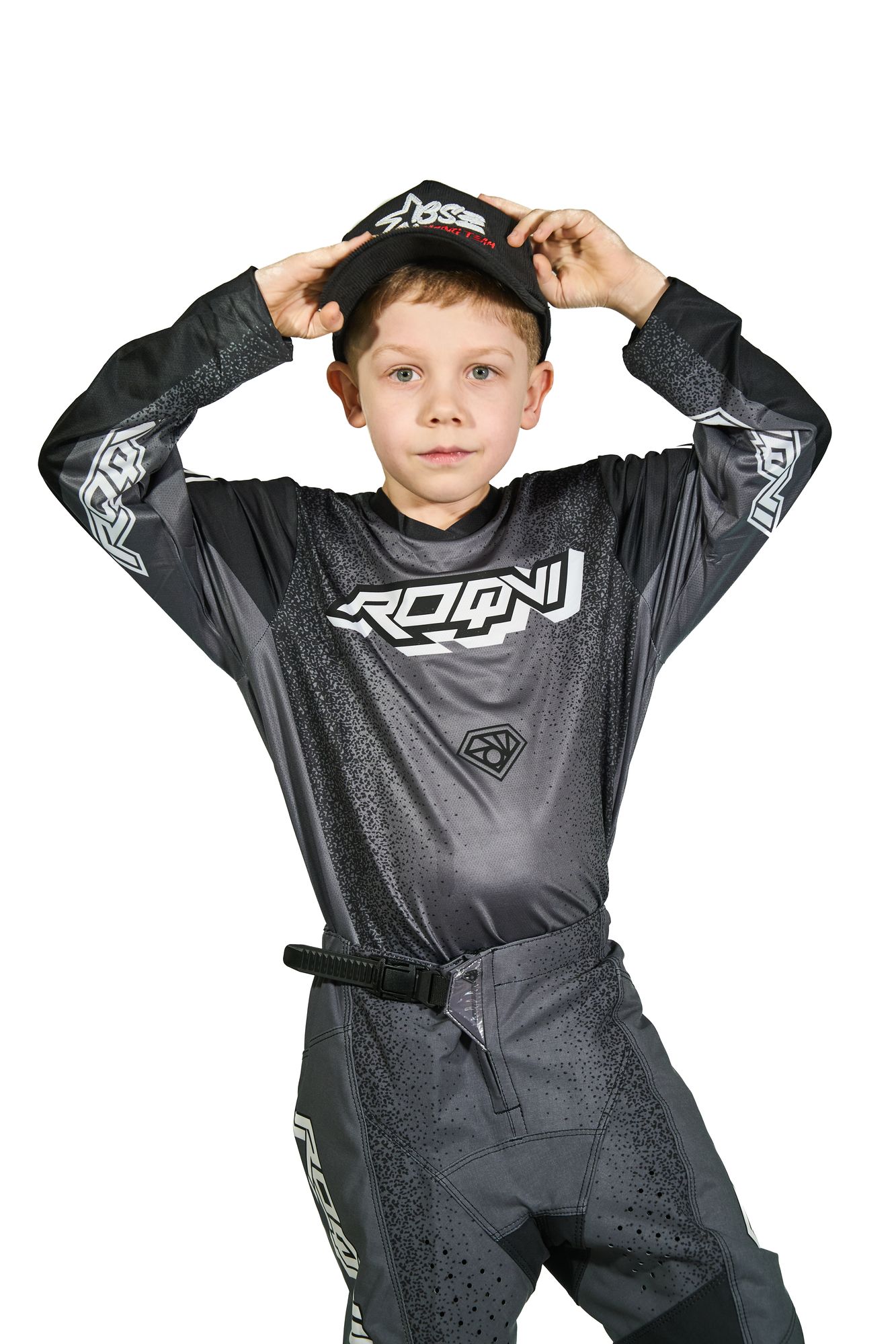 Джерси мотокросс/эндуро ROQVI SOVEREIGN KIDS черный/серый
