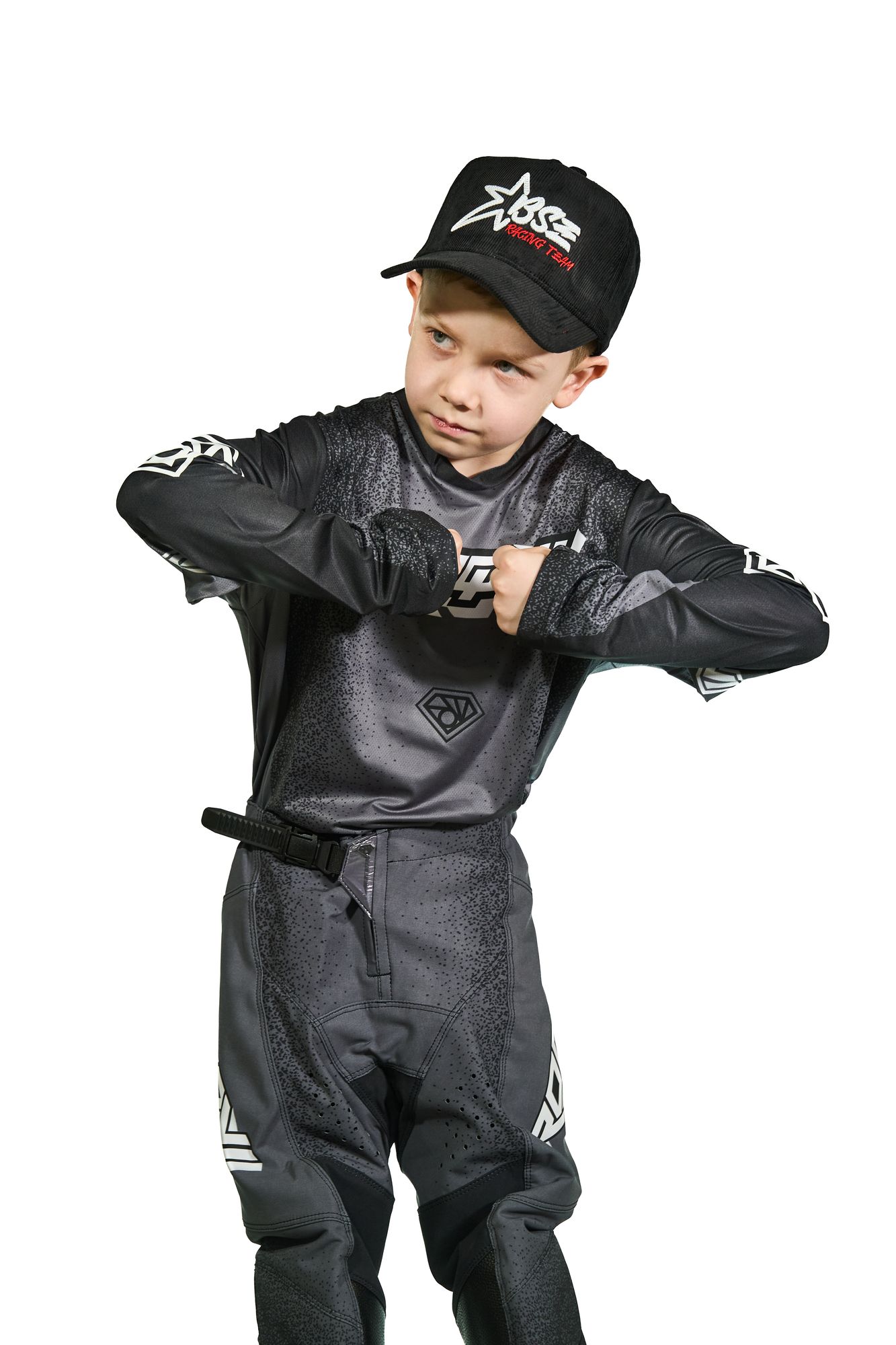 Джерси мотокросс/эндуро ROQVI SOVEREIGN KIDS черный/серый