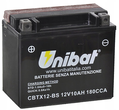 АКБ Unibat (YTX12-BS/CBTX12-BS) 145x80x130 + - CBTX12BS