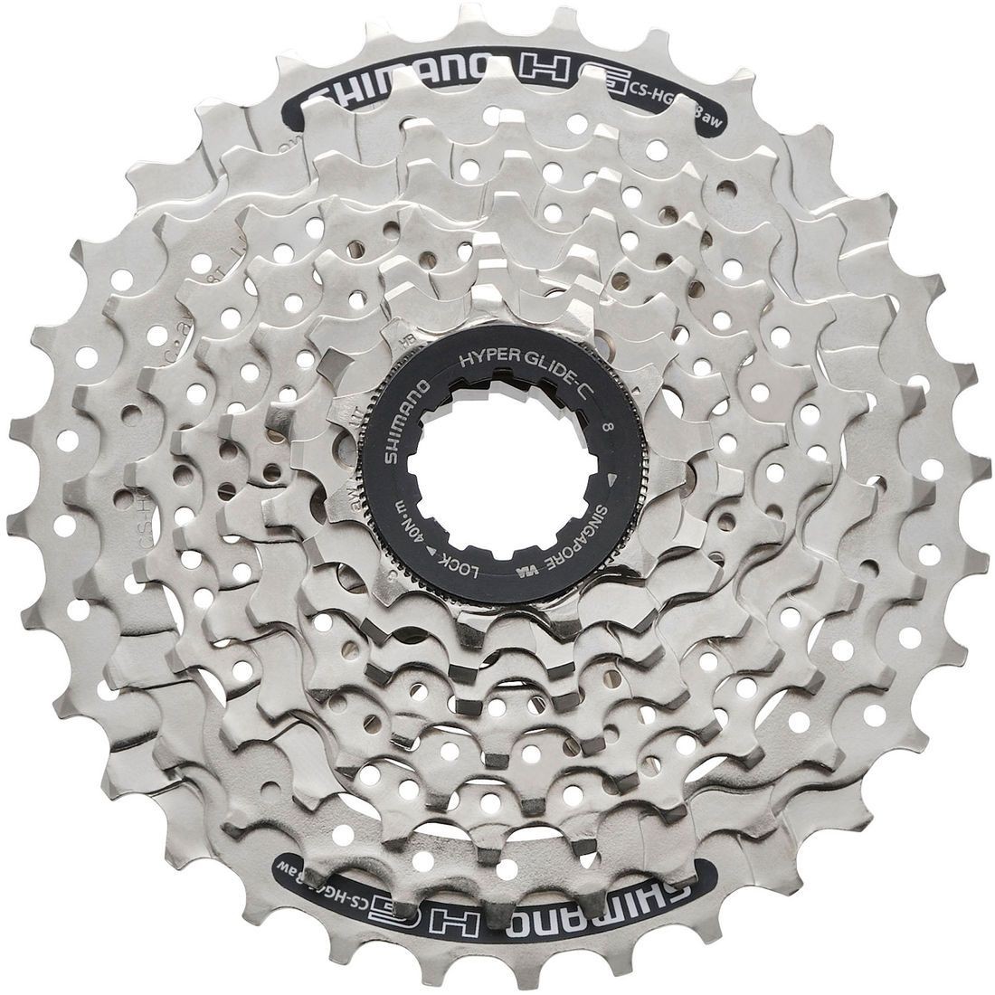 Кассета Shimano HG41, 8ск, 11-34 (10130202/170517/0011373, ИНДОНЕЗИЯ)