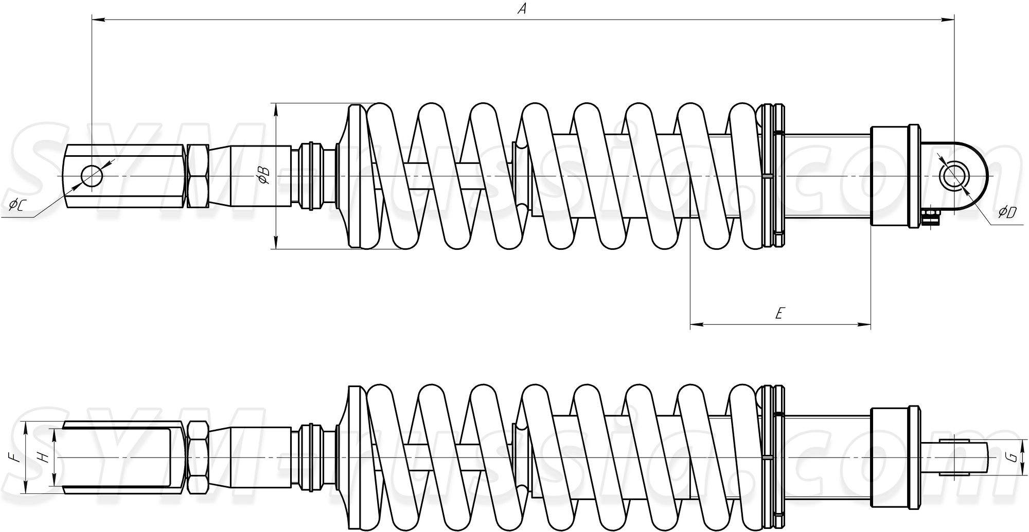 Амортизатор задний
