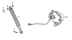 Амортизатор задний / Стоп сигнал