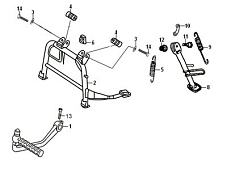 ЦЕНТРАЛЬНАЯ БОКОВАЯ ПОДНОЖКА КИКСТАРТЕР