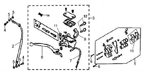 Передний тормоз