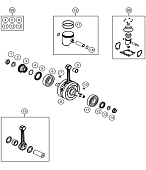 Коленвал и поршень