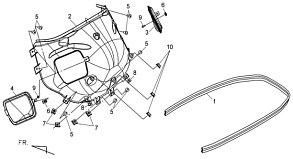 Накладка багажника
