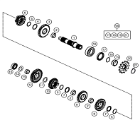Трансмиссия промежуточный вал