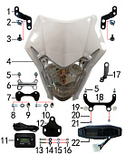 Фара и приборная панель