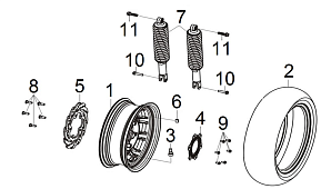 Колесо заднее