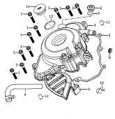 Левая крышка картера
