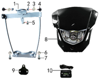 Фара и приборная панель