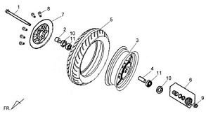 Переднее колесо