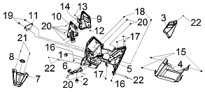 Передние багажные ёмкости