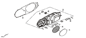 Левая крышка картера