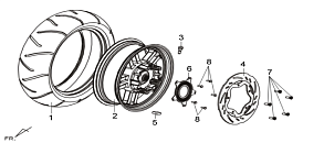 Заднее колесо