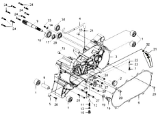 Левая половина картера