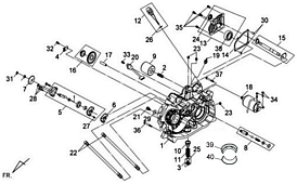 Правая половина картера