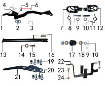 Подставка и подножки