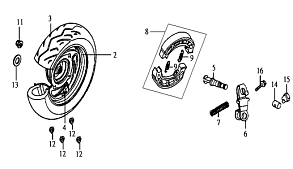 Заднее колесо