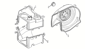Облицовка воздушного насоса в сборе