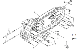 Левая половина картера