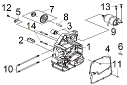 Правая половина картера