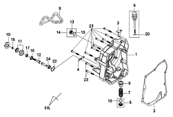 Правая крышка картера