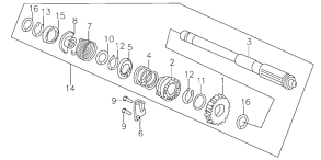 Вал стартера