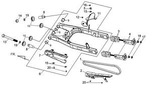 Маятник задней подвески
