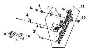 Задняя вилка