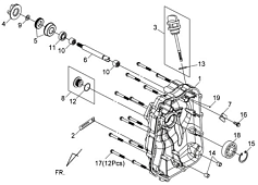 Правая крышка картера