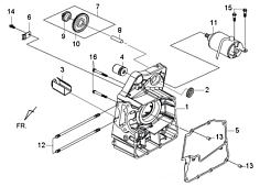 Правая половина картера