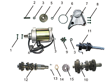 Сборка стартового двигателя