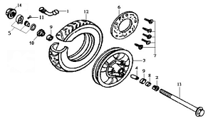 Переднее колесо